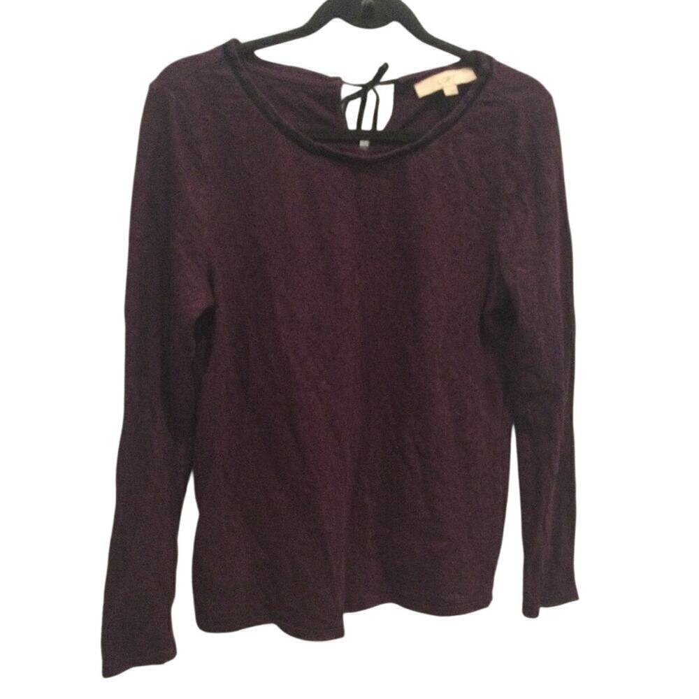 Vintage Womens Lace Long Sleeve Whimsigoth Shirt Purple Romantic Y2K Goth Vamp L